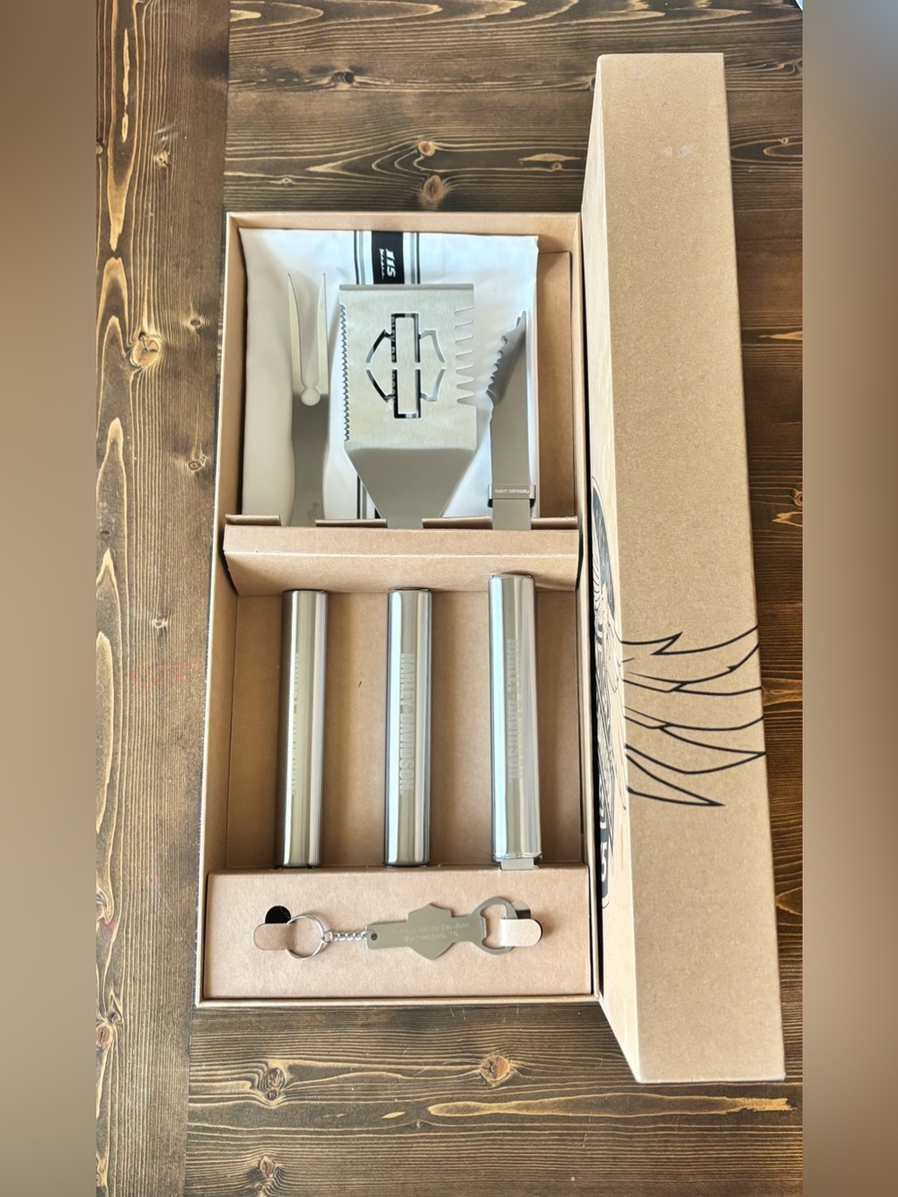 Harley-Davidson Stainless Steel Grill Set 115th Anniversary